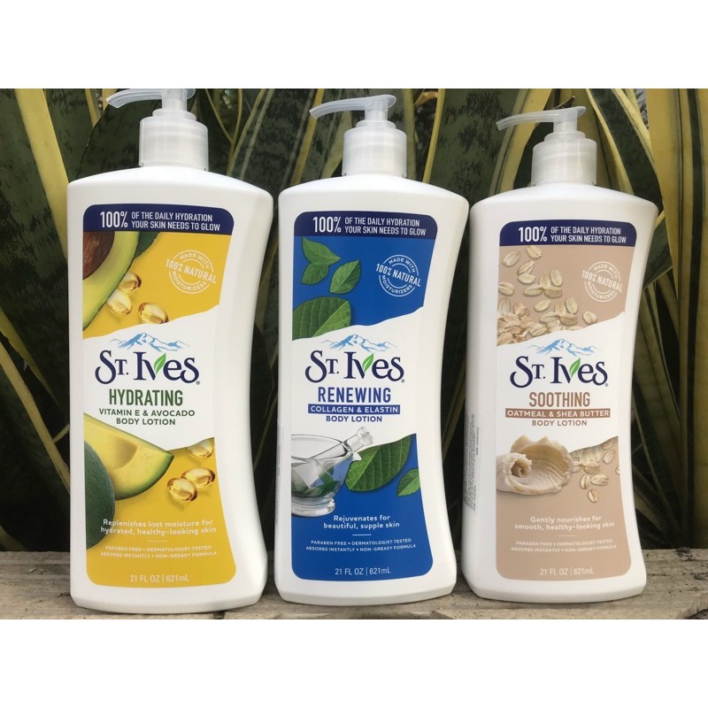Sữa dưỡng ẩm toàn thân chống lão hóa St.Ives Daily Hydrating Vitamin E Body Lotion 621ml