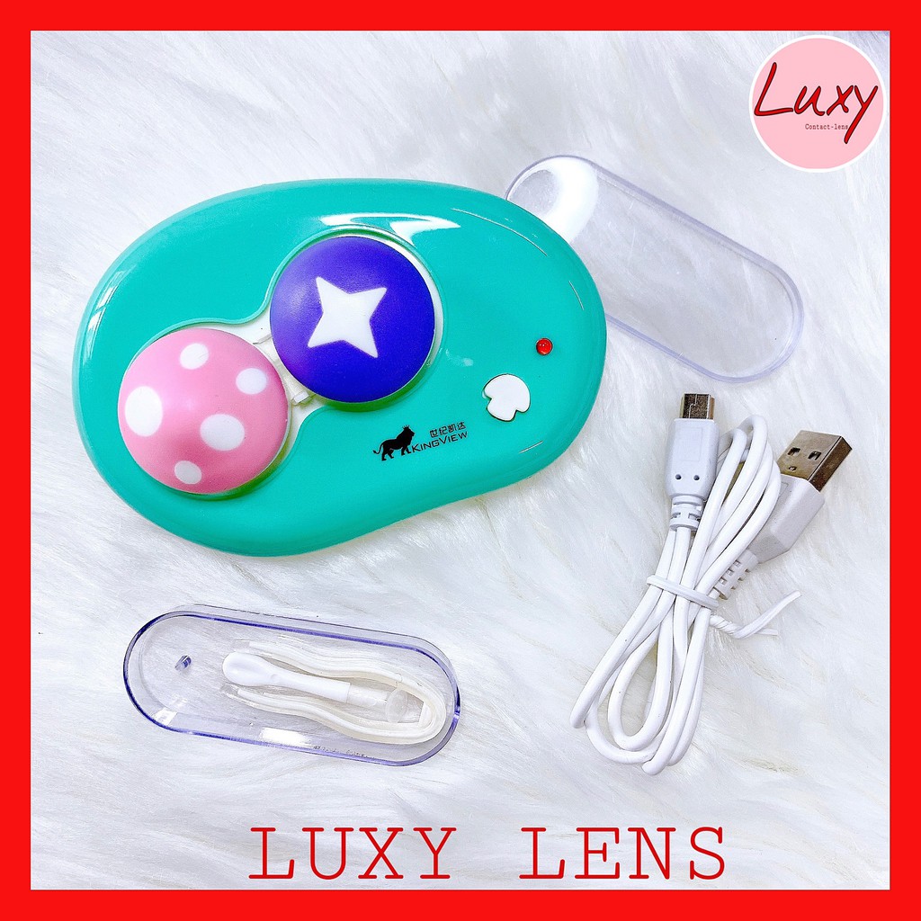 [ Mới Về ] Máy Rửa Lens Pin Có Cáp Dây, Tặng Kèm Pin Cao Cấp, Siêu Sạch - LUXY LENS