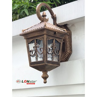 Đèn tường ngoài trời,đèn trụ cột ngoài trời ,cửa mái hiên LONstar ( tặng kèm bóng)