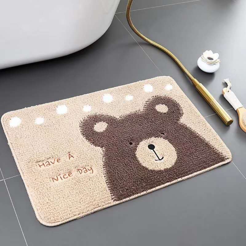 THẢM CHÙI CHÂN HÌNH THÚ DỄ THƯƠNG CHỐNG TRƯỢTGIADUNGTONGKHO1Thảm chùi chân lau châm siêu thấm sợi lông len bông êm mềm