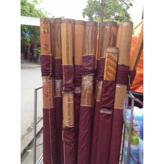 Chiếu Trúc Tăm Vân Gỗ Hàng Loại Đẹp - Nhiều Kích Cỡ 1m2 1m5 1m6 1m8