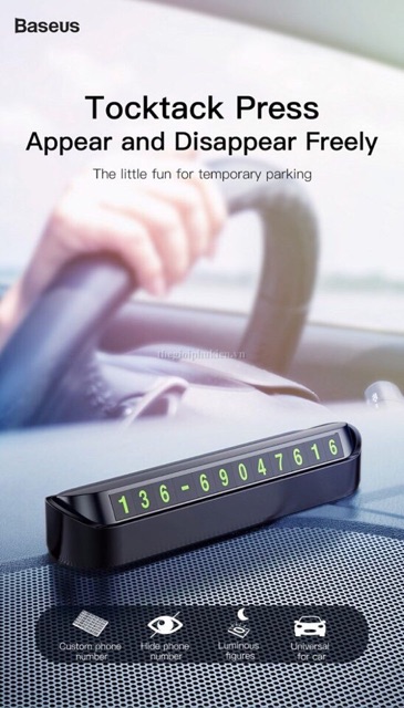 Bảng số điện thoại trên xe ô tô chính hãng Baseus | BigBuy360 - bigbuy360.vn