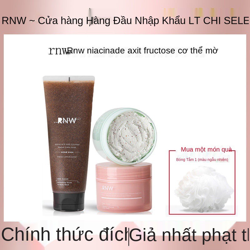 Tẩy tế bào chết toàn thân muối biển RNW làm sạch sâu lỗ chân lông nam và nữ Li Jiaqi khuyên dùng