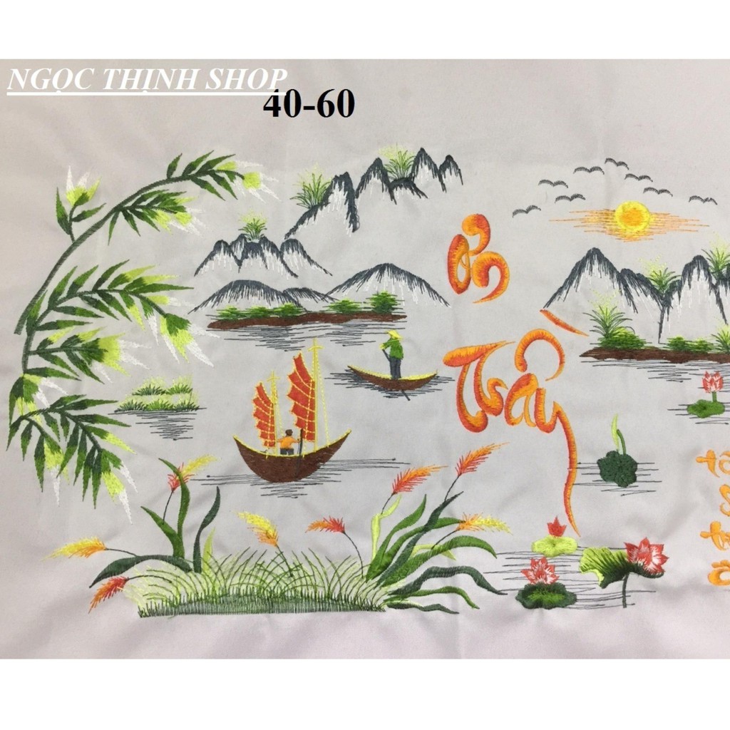 FreeShip từ 250K-Tranh chỉ lụa đã thành phẩm THƯ PHÁP TẶNG THẦY CÔ GIÁO 60X40CM