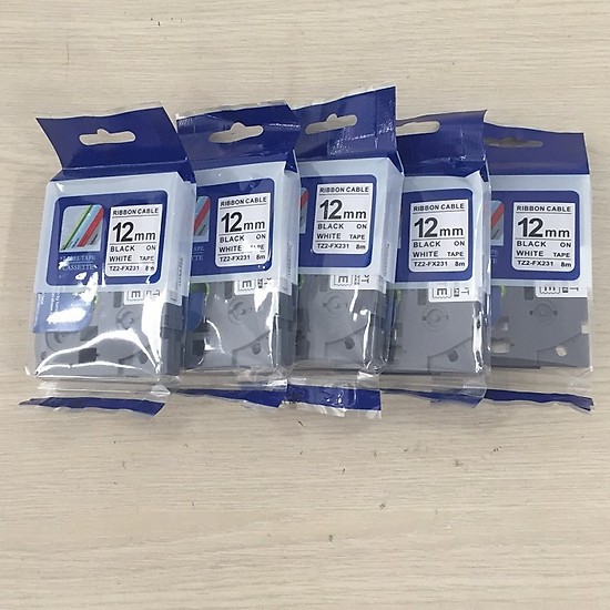 Combo máy in nhãn Brother PT-E110 và 5 nhãn in HZE, TZ2,PZE khổ rộng 12mm | BigBuy360 - bigbuy360.vn