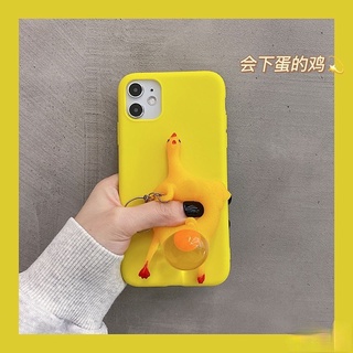 Ốp Điện Thoại Mềm Hình Gà Đẻ Trứng 3d Giảm Căng Thẳng Cho Iphone 5 5s 5se 6 6s 7 8 Plus X Xs Max Xr 11 Pro Max 12