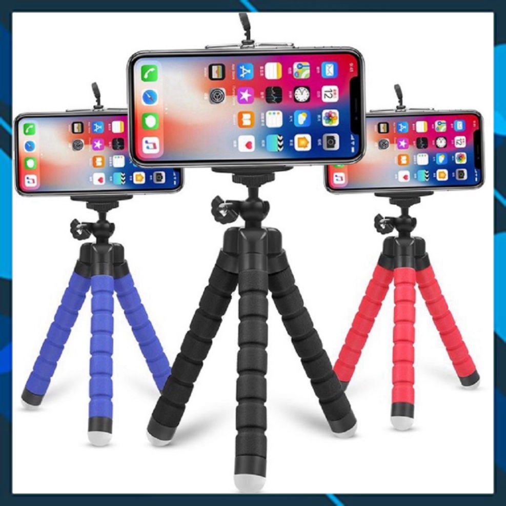 Giá Đỡ Điện Thoại ⚡ FREESHIP ⚡ Giá Đỡ Chụp Ảnh Điện Thoại 3 chân Bạch Tuộc Nhỏ Gọn Mang Theo Người Đa Công Dụng Tainghe6
