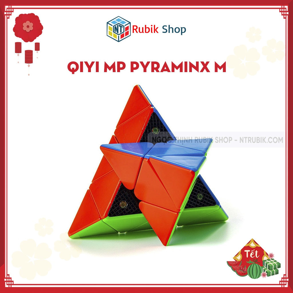 Rubik Tam Giác Nam Châm QiYi MP Magnetic Pyraminx 3x3 Stickerless