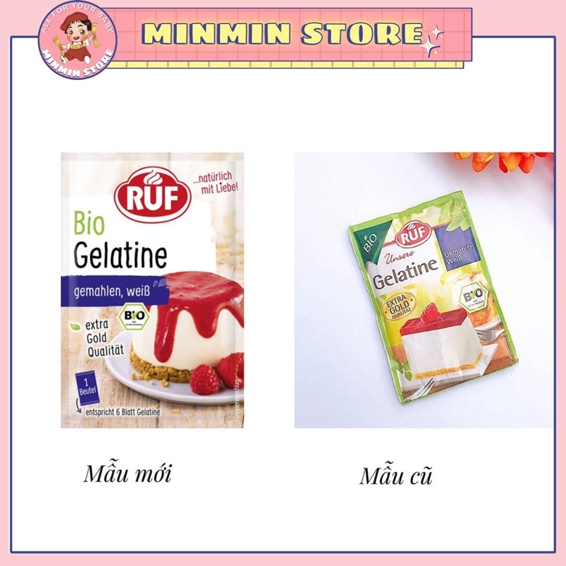 Bột gelatine hữu cơ Ruf 9g