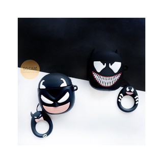 Ốp tai nghe siêu nhân, vỏ airpods Spiderman, Batman, quái vật Venom (Hình thật)
