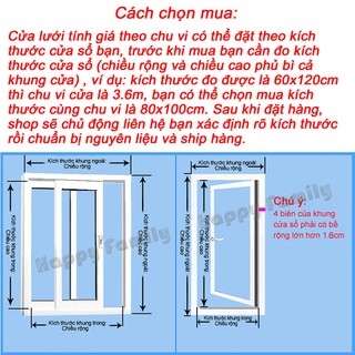 [Có làm theo yêu cầu] Lưới chống bụi chống kiến ba khoang khung nẹp cố định