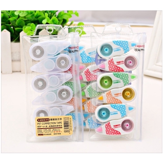 Set 6 bút xóa kéo Yamayo trong suốt/nhiều màu 8M*6=48M