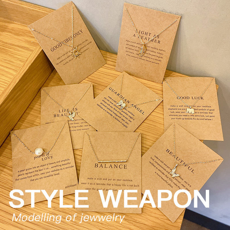 Dây chuyền nhiều họa tiết cá tính phong cách Hàn Quốc cho nữ