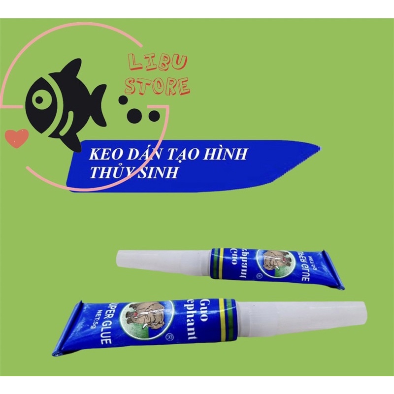 Keo dán rêu, đá con voi 5 Gram cho hồ cá thủy sinh