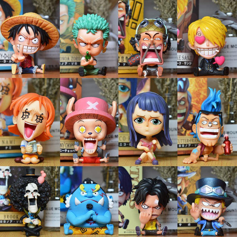 Mô hình One Piece Vua Hải Tặc 🔥FREE SHIP🔥 Mô hình nhân vật trong One Piece 10cm Luffy Zoro Nami Sabo Brook