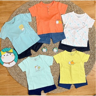 CHAANG - Bộ cúc vai quần giả jeans dành cho bé dưới 5 tuổi