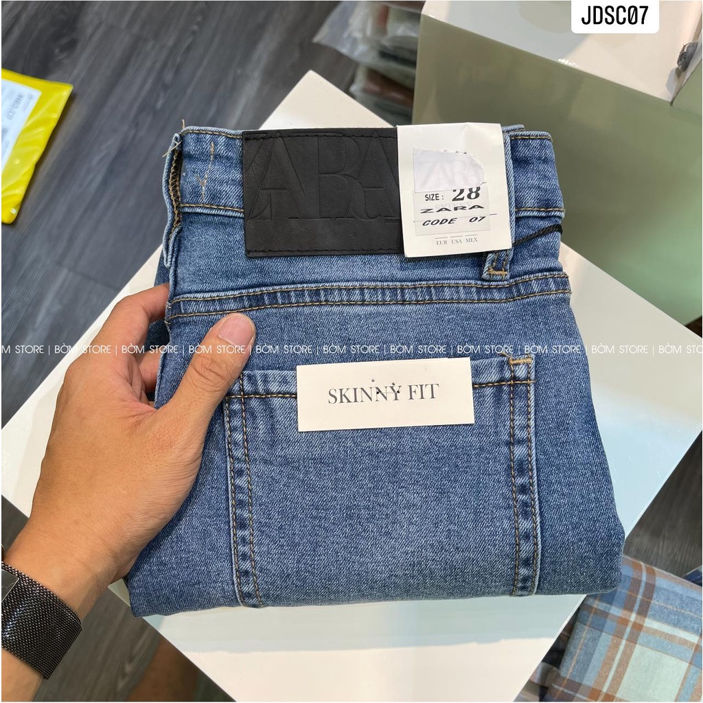 Beacon Denim - Quần jean nam basic xanh trung tính mã 07