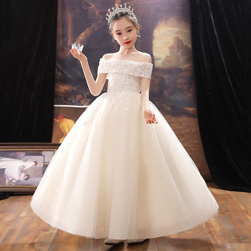 Váy đầm lễ phục công chúa dạ hội sinh nhật cho bé gái 4-15 tuổi KD030