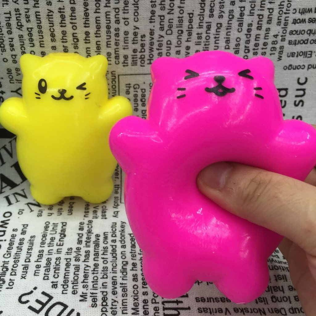 Squishy mochi dễ thương giải trí xả stress, mềm bóp đã-Squishy Mochi Hình Thú Dễ Thương