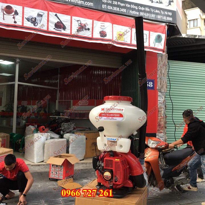 MÁY XẠ PHÂN XẠ LÚA PHUN VÔI BỘT MITSUBISHI HKD-26L-BẢO HÀNH 12 THÁNG