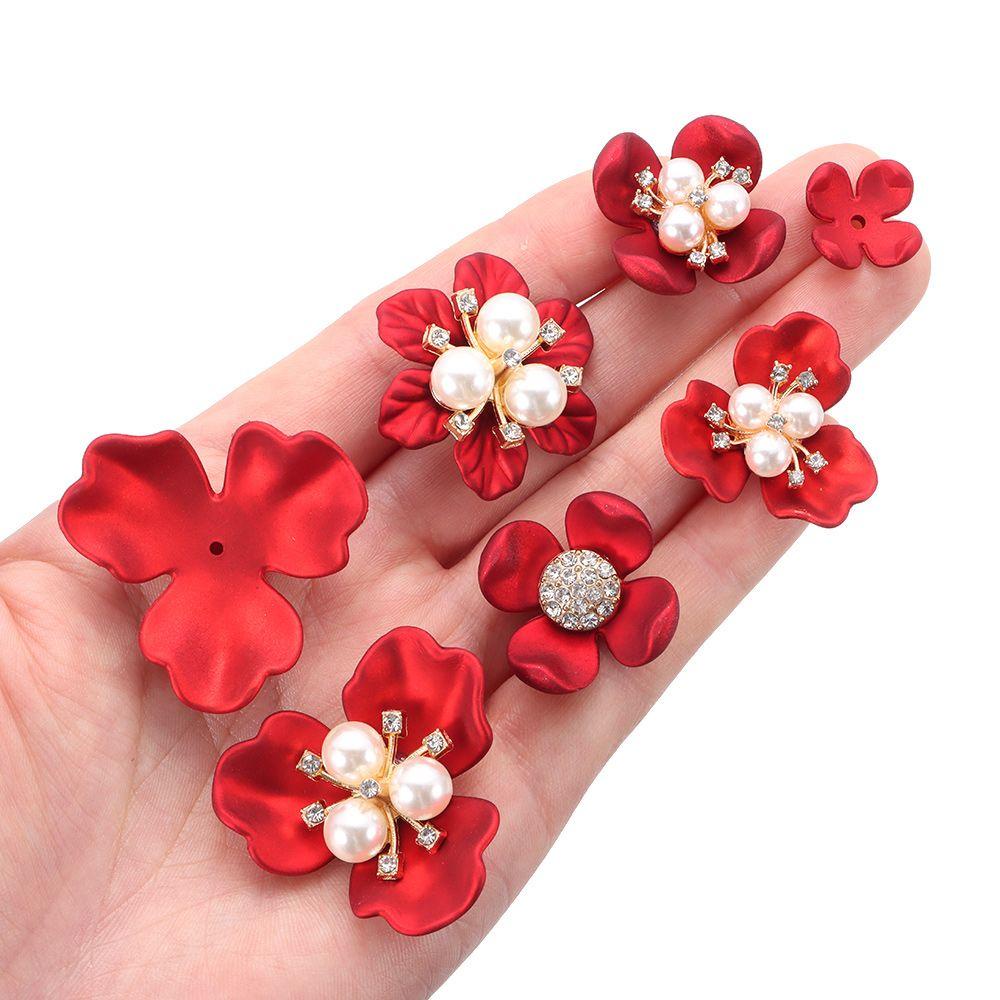 SUSANS Bộ 5 Kẹp Tóc Hợp Kim Hình Bông Hoa