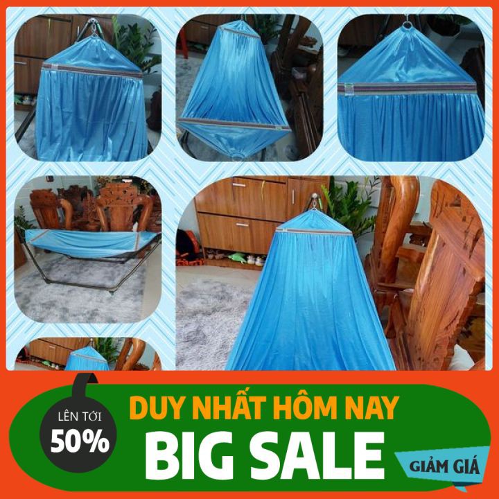 Võng lưới siêu dày 2 lớp chuẩn xuất khẩu hiệu Lâm Tùng khổ siêu rộng, êm, mát kích thước 180x 230cm