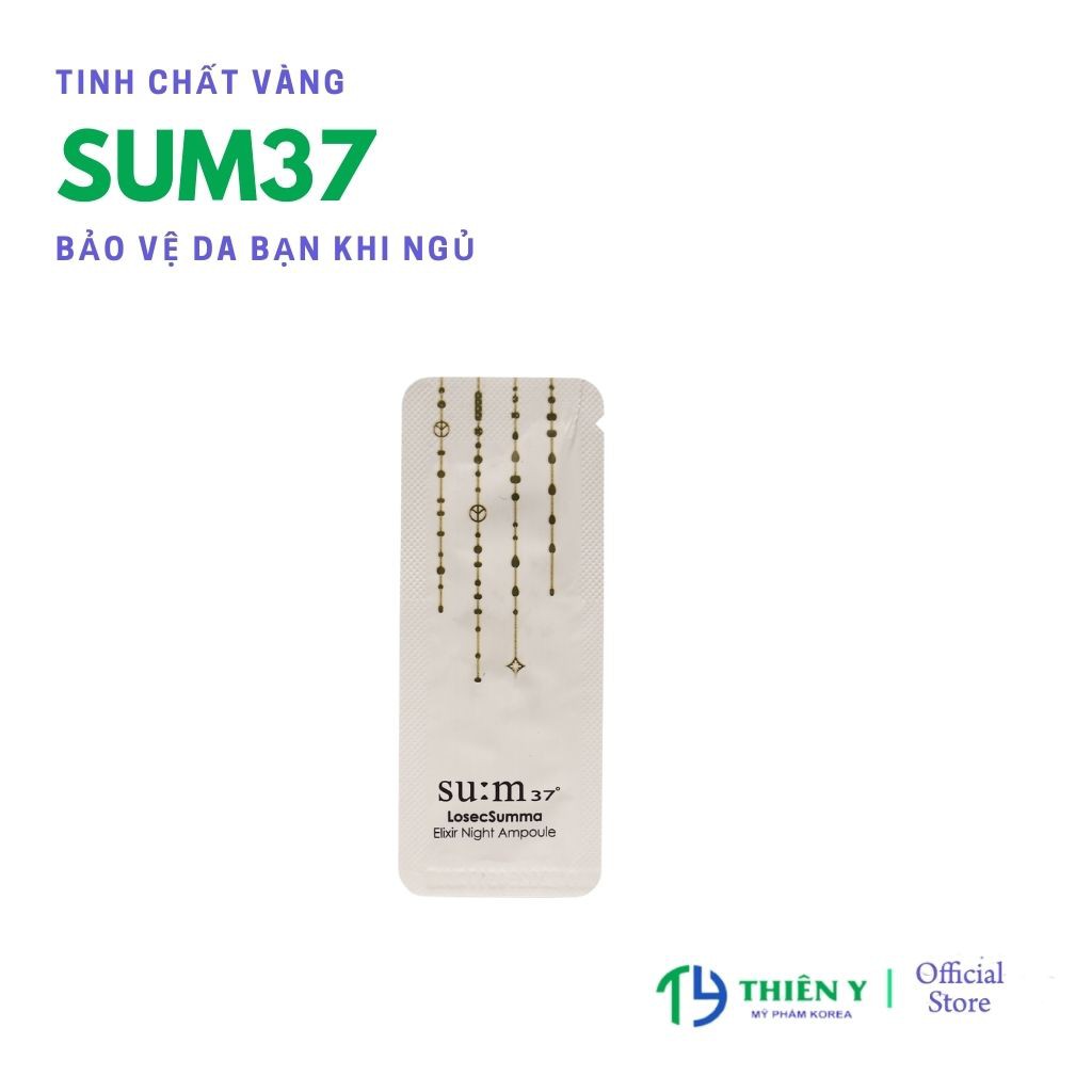 Tinh chất vàng Sum37 Losec Summa Elixir Night Ampoule, dùng vào  ban đêm - Thiên Y Korea