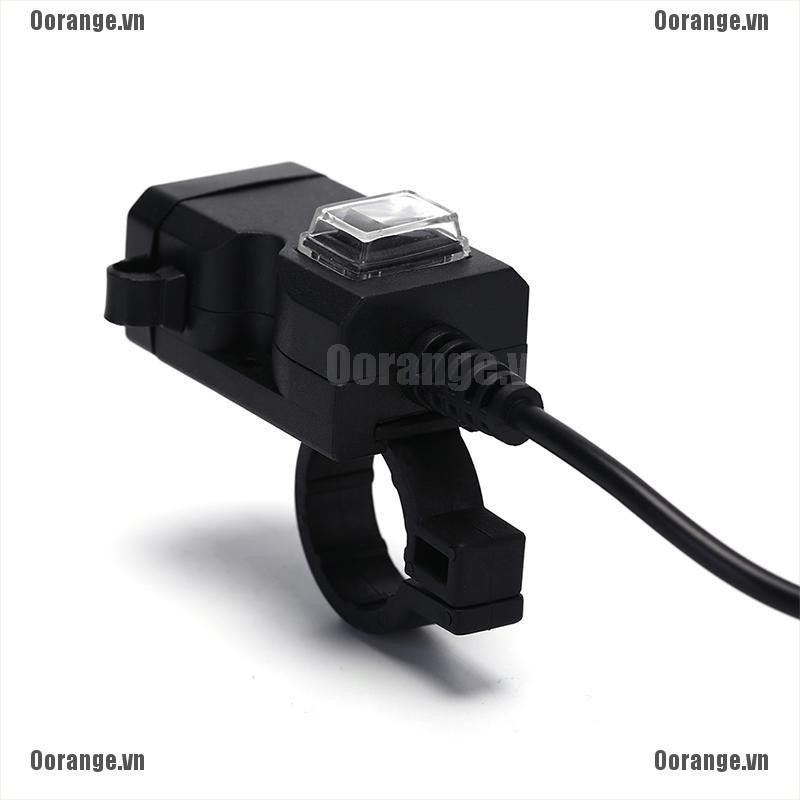 Bộ SạC USB 2 CổNg 12v ChốNg NướC + Công TắC Và Giá Đỡ TiệN DụNg