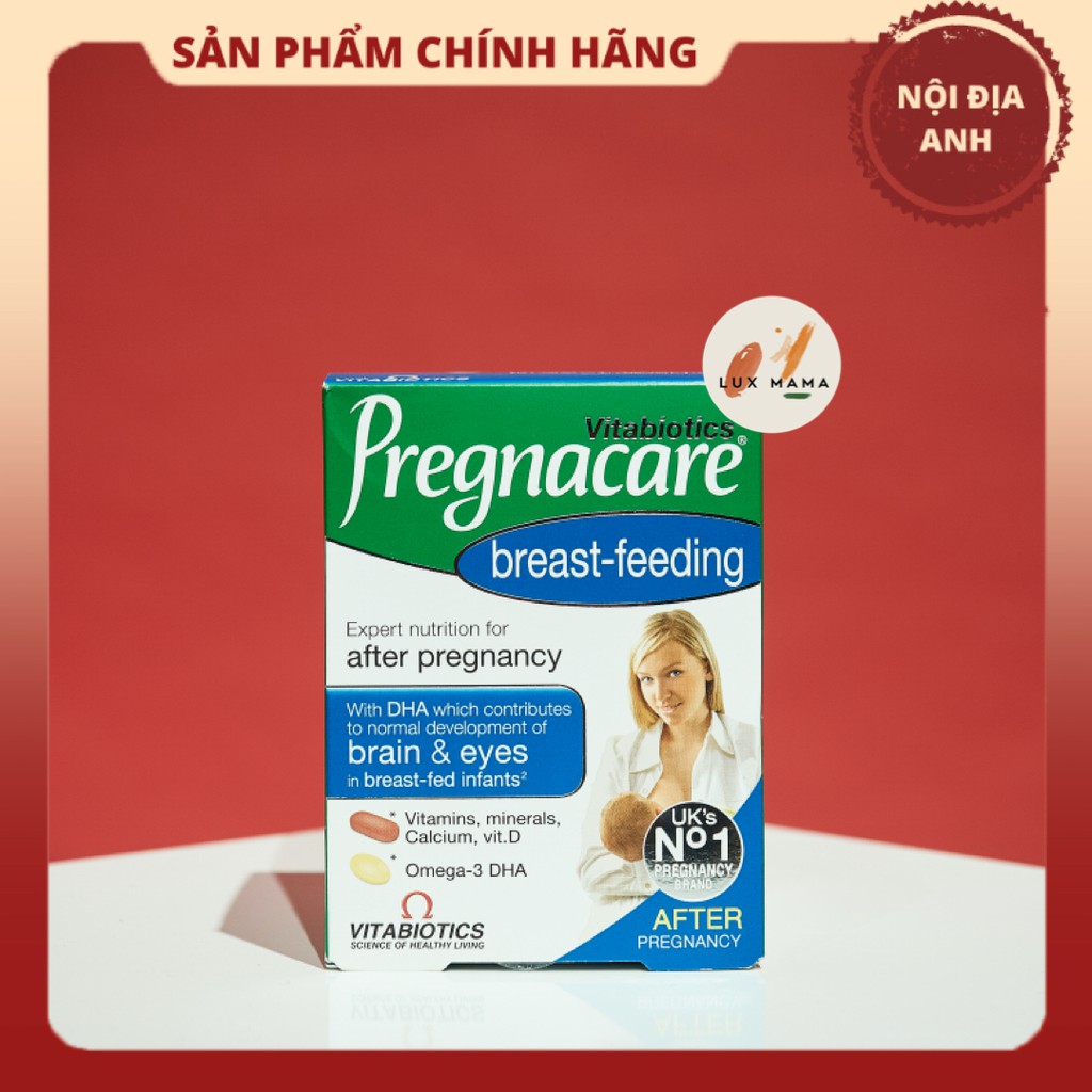 [Hàng air - 9/2023] Vitamin bú Pregnacare Breastfeeding vitamin tổng hợp mẹ cho con bú