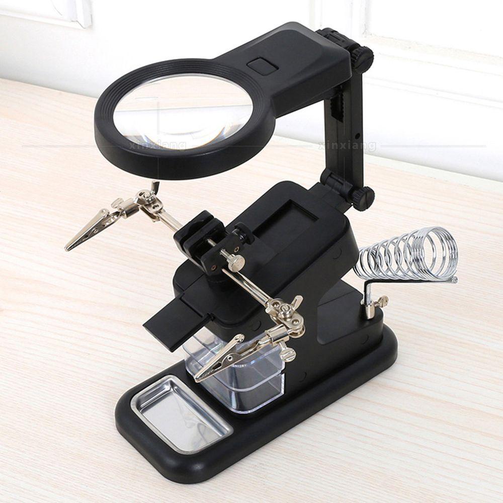 Kính Lúp Hàn Có Đèn LED Chất Lượng Cao Kèm Kẹp Cá Sấu Tiện Dụng