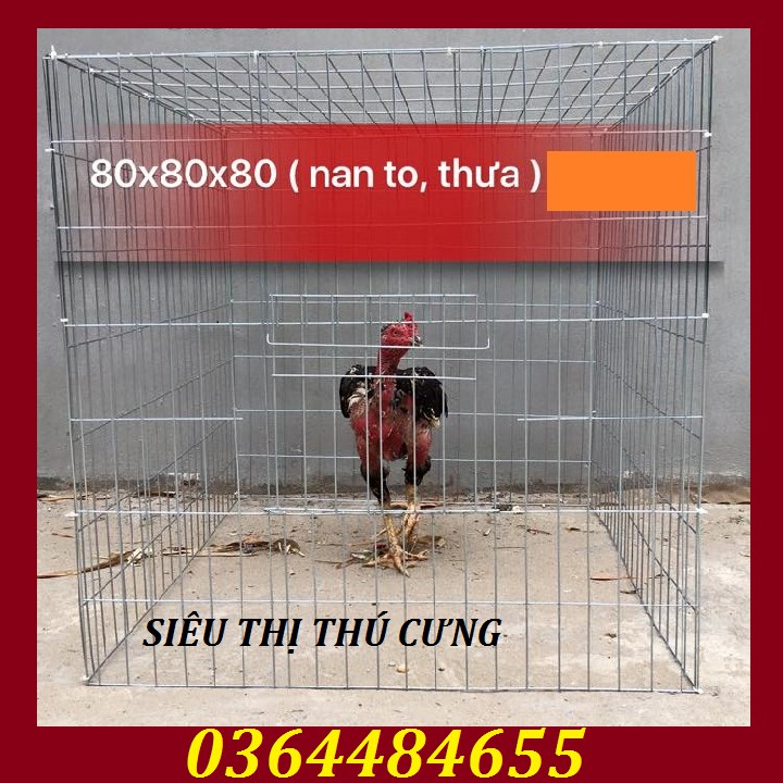 Lồng gà chọi ( Combo 10 lồng gà 80 x 80 x 80 cm )  10 chuồng gà chọi 80 cm x 80 cm x 80 cm