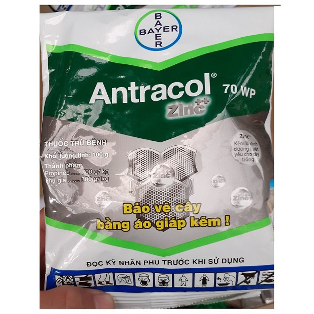  Thuốc Trừ Bệnh, Trừ Nấm Cây Trồng ANTRACOL (Gói 100g) của BAYER (Đức)