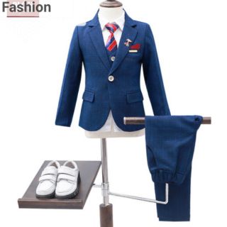 Bộ vest dài tay bé trai