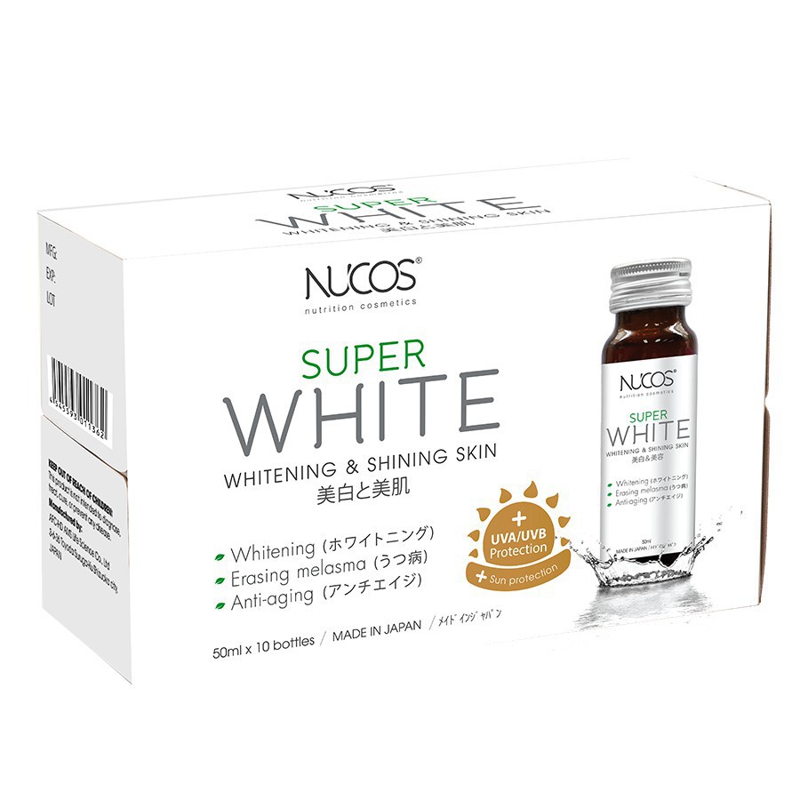 [SALE SỐC]  Nucos Super White - Collagen Giúp Giảm Nám Giảm Tàn Nhang Và Cải Thiện Da Bổ Sung Dưỡng Chất