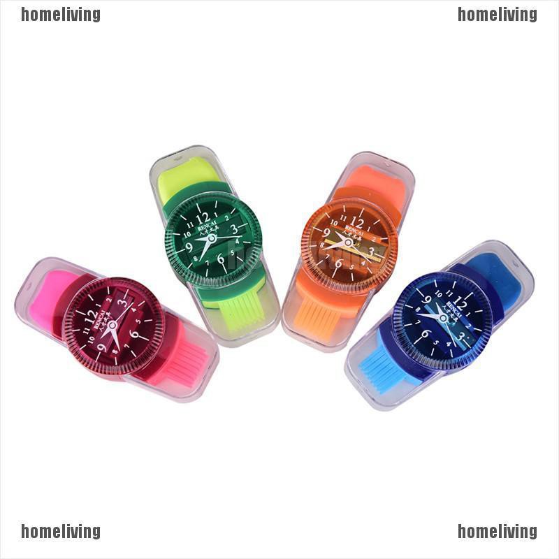 Đồ Chuốt Bút Chì Hình Đồng Hồ Kèm Cọ Tiện Dụng Cho Trường Học / Văn Phòng