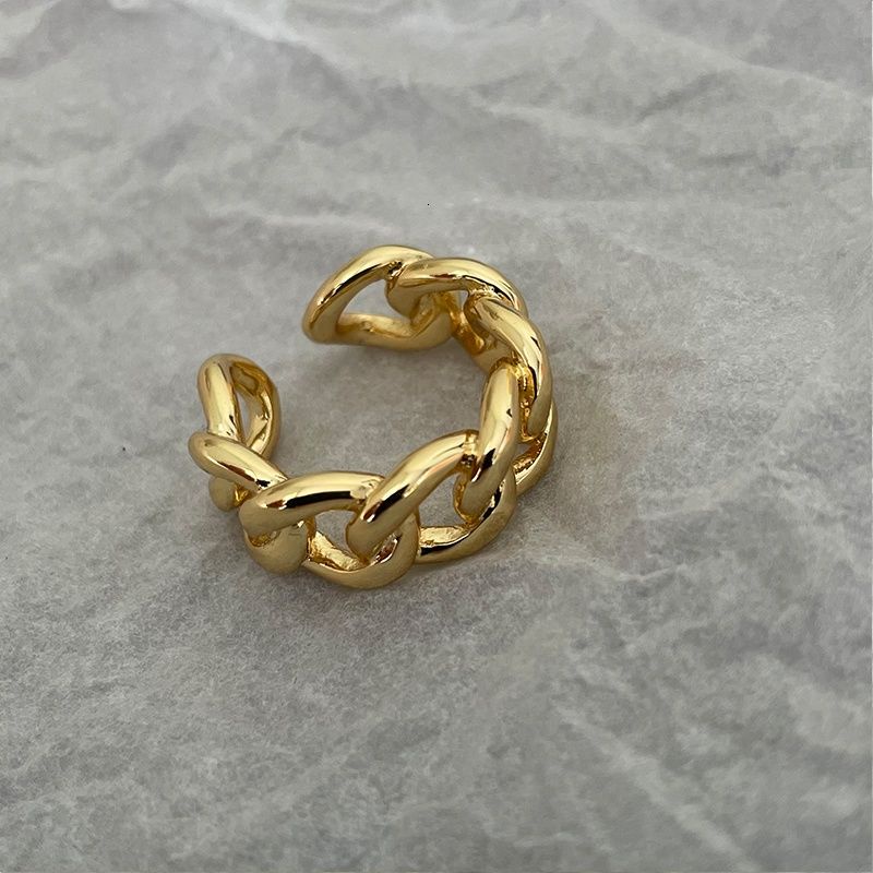 Nhẫn đeo tay kim loại thiết kế đơn giản phong cách thời trang hip hop