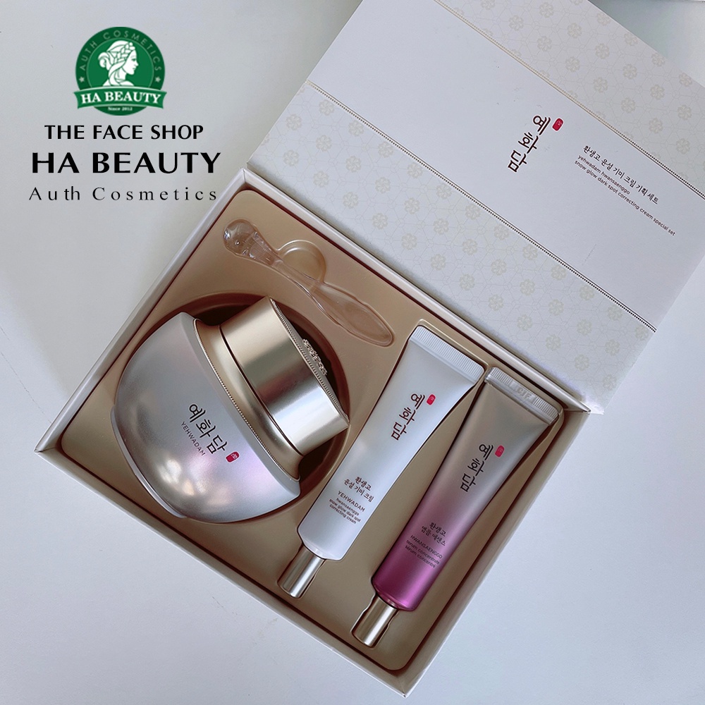 Kem dưỡng ẩm trắng da làm mờ nám tàn nhang The Face Shop Yehwadam Hwansaenggo Snow Glow Dark Spot Correcting Cream 50ml