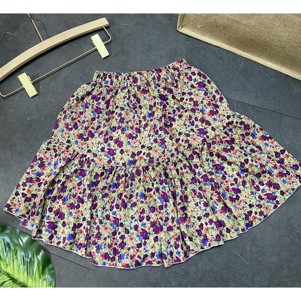 Chân váy hoa nhí vintage, chân váy ngắn siêu xinh | BigBuy360 - bigbuy360.vn