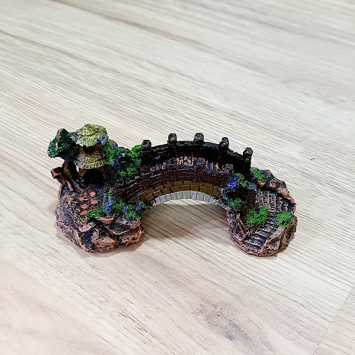 Mô Hình Cây Cầu Cổ Trang Non Bộ Trang Trí Bể Cá Tiểu Cảnh 13.5 x 6 x 5.5cm
