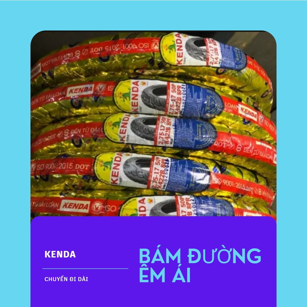 Vỏ Kenda 2.75 Dùng Cho Xe Chở Hàng Nặng- 8 lớp bố  - .Chính Hãng