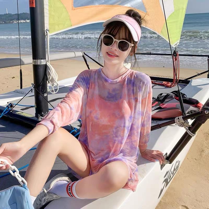 Bộ Đồ Bơi Thể Thao Ba Món Dáng Rộng Kiểu Hàn Quốc Cho Học Sinh | BigBuy360 - bigbuy360.vn