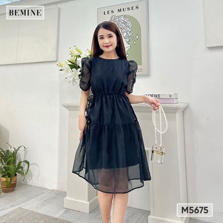 Đầm tay nhún rút eo BEMINE M5675