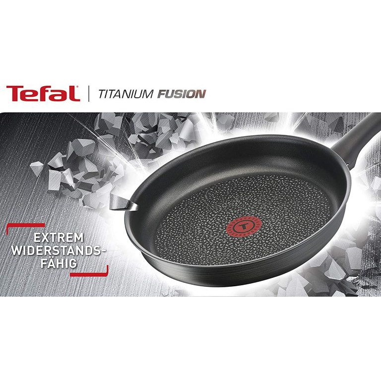 Chảo Tefal Titanium Fusion chảo chống dính vân đá - Dập đáy Made in France