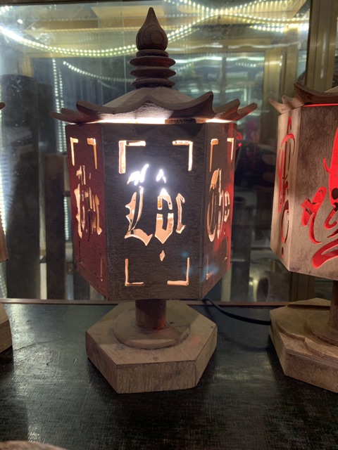 Đèn ngủ bằng vỏ quế 100%