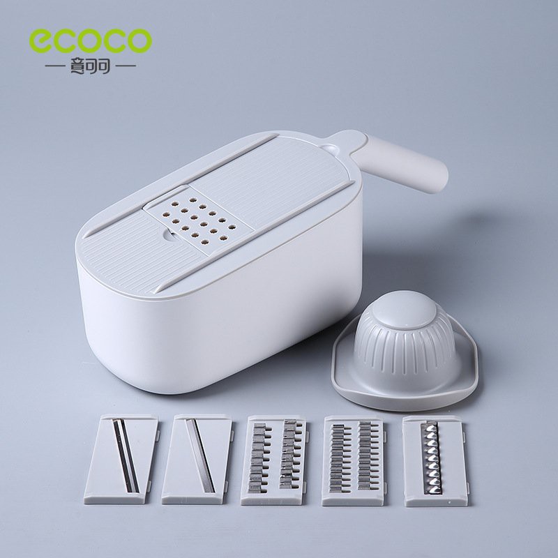 Nạo rau củ đa năng kèm 6 lưỡi Ecoco E1909