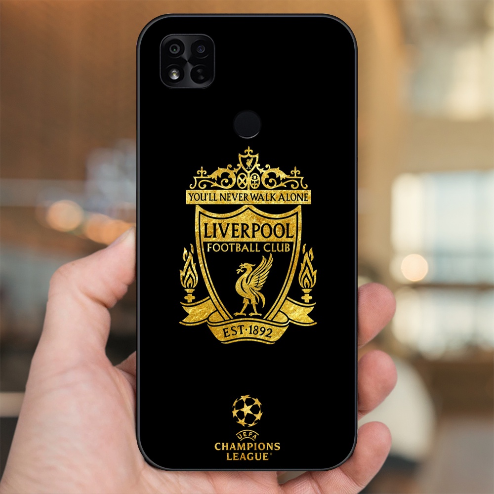 Ốp lưng Xiaomi Redmi 10A viền đen in hình Liverpool FC
