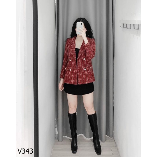 Áo khoác dạ tweed