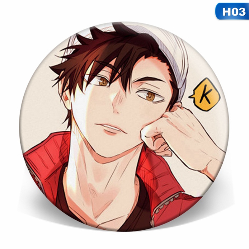 flowersqueen Trâm cài áo hình nhân vật hoạt hình anime Haikyuu dễ thương