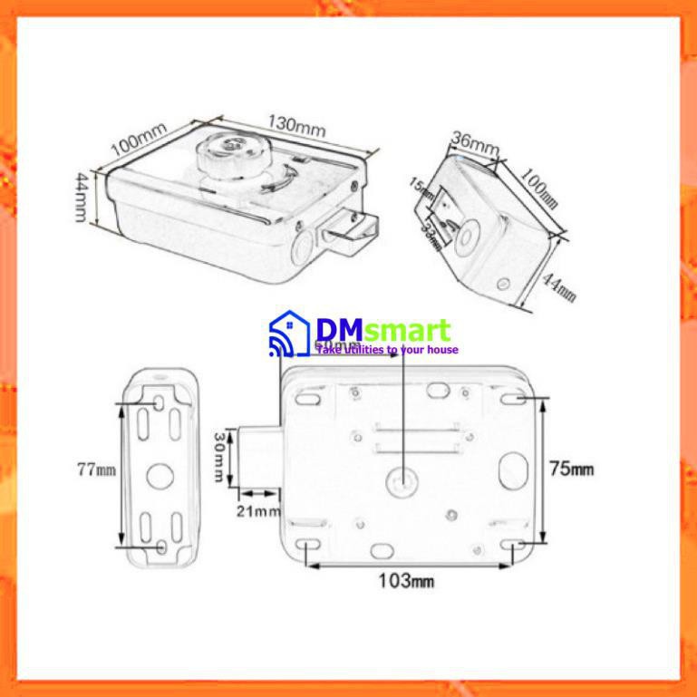 HiLock07 - Bộ khoá cửa 5 chức năng mật khẩu thẻ từ vân tay, khoá cơ, thông qua wifi Bluetooth, cổng