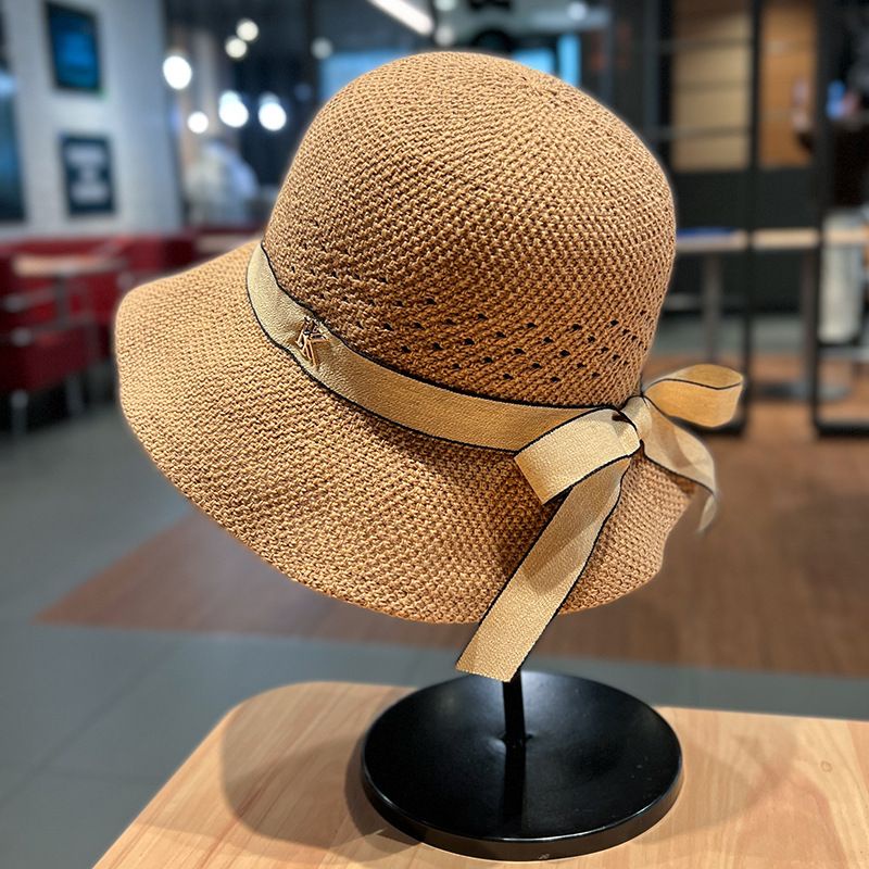 Nón Chống Nắng Đi Biển Tag KK Nơ Nhỏ Xinh Xắn